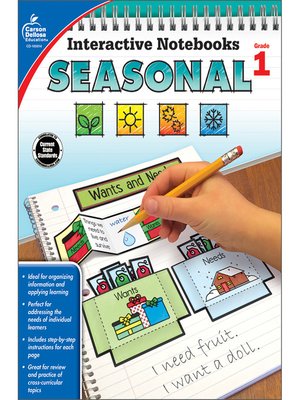 cover image of Interactive Notebooks Seasonal, Grade 1